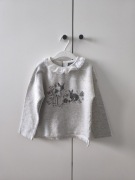 Sweterek dziewczęcy bluza next 110 kołnierzyk 