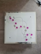 Szklana lampa plafon Globo