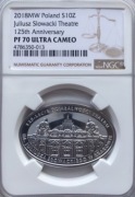 10 ZŁ 125 LECIE TEATRU J.SŁOWACKIEGO 2018 NGC PF70 ! MAX IDEAŁ