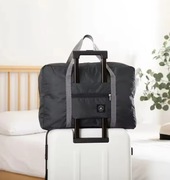Nowa Składana torba podróżna, wodoodporna, Zaczep do walizki. CZARNA