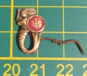 Stara spinka pins znaczek Herb Warszawy Syrenka