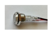 Metalowy przycisk ATX Power Switch lub Reset do PC, węwn. 12mm, kabel 25 cm