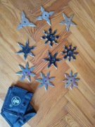 Gwiazdki ninja shuriken stalowe na sztuki
