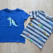 C&A Sinsay_2x bluzka t-shirt cekiny_116 