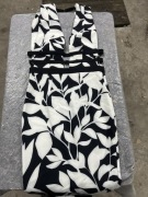 Elegancka Sukienka Czarno-Biała Emaba