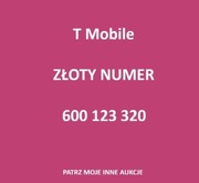 600 123 320 numer VIP Starter Łatwy Prosty Prepaid, Karta SIM