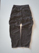 Brązowe spodnie baggy pull and bear 