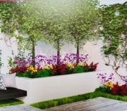 Projekt rabaty ogrodowej "Stylish Chelsea" Garden Box