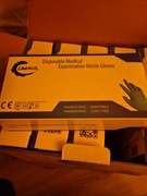 Rękawiczki nitrylowe jednorazowe  roz. L niebieskie Lanhuo