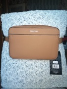 Puccini Nerka saszetka damska torebka z miękkiej skóry ekologicznej brązowa