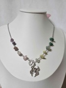 Naszyjnik | Stalowy naszyjnik z pająkiem