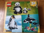 Klocki LEGO zestaw Creator 3w1 31165 zwierzęta Panda, pingwin