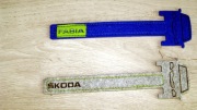 Zakładka do książki || 2 sztuki || Skoda || Zamsz