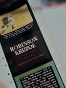 Bajka na rzutnik ROBINSON KRUZOE cz 1 i 2  kolor prl retro KLISZE