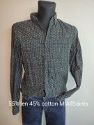 Koszula męska len bawełna M AllSaints 