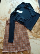 Zestaw, bluzka+sukienka, dziewczynka, r.140,wiosna