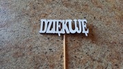 Tabliczka do kwiatów z napisem "Dziękuję"