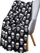 Nowy koc z czaszkami 150 x 200  cm