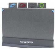 Zestaw 4 desek do krojenia Konighoffer stojak BPA FREE