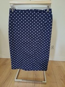 Spódnica dzianinowa w grochy zapinana na zamek