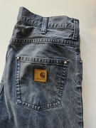 Carhartt damskie jeansy 33 szare proste straight Eva streetwear