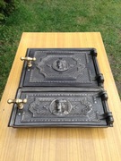 Zabytkowe drzwiczki do pieca, pałacowe, "Kupiec Gdański".