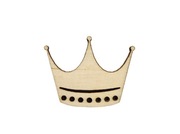 Scrapki korona, drewniane, 10 sztuk 