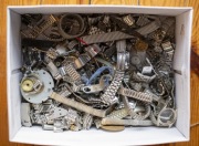 Zestaw Zegarki Części Bransolety Vintage Retro PRL Złom Zegarmistrzowski