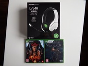 ZESTAW XBOX ONE XSX Headset PDP LVL 40 + 2 X GRA 