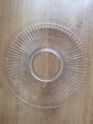 Talerz duży ozdobny, patera szklana 