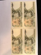  4x Banknot 50 zł z następującymi po sobie numerami seryjnymi 