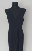 Piękna sukienka długa tulipan ciemny granat SHONA JOY