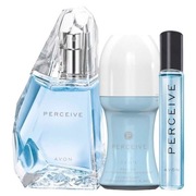 Zestaw AVON Perceive Woda perfumowana,  Dezodorant roll-on,Perfumetka 10 ml
