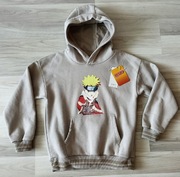 Reserved Naruto Bluza z kapturem beż kawa z mlekiem 146cm