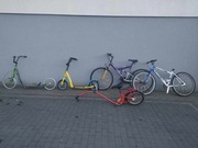 zestaw rowery i hulajnogi