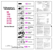 Valtra X100 X110 X120 Service Manual Instrukcja serwisowa naprawcza