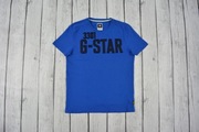 G-Star RAW Leonard V Niebieski Męskie T-Shirt Koszulka Rozmiar M