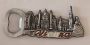 Magnes na lodówkę metalowy otwieracz Vienna Wiedeń Austria Alpy (43) 