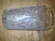 ORGINAŁ - ZABYTKOWY WAZON KRYSZTAŁ - ozdobny - lata 70 z PRL