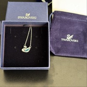 Elegancki Naszyjnik Swarovski Łabędź Swarovski Swan Crystal Blue