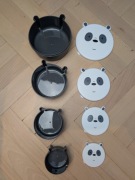Zestaw pudełek miniso We Bare Bears Panda śniadaniówki pojemniki bajka