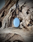 Amulet wisior rękodzieło z angelitem angelit