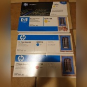 Tonery HP 123A, kolorowe 4szt, nowe oryginały