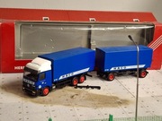 Herpa Mercedes Actros BDF z przyczepą Haco