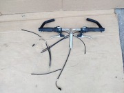 kierownica z manetkami,rogami mostkiem do mtb
