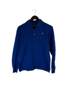 Koszulka polo Lyle Scott niebieska z logiem m