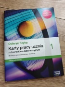 Odkryć Fizykę 1 Nowa Era Karty pracy ucznia z dziennikiem labolatoryjnym 
