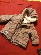 Kurtka zimowa, 74, KiK, oliwka, khaki, ściągacz, 