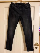 Jeansy męskie S/M czarne Carry bawełna ze streczem zwężane 