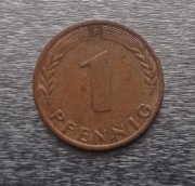 Wyprzedaż Kolekcji  = =  1 fenig 1969r  = Niemcy = " F "